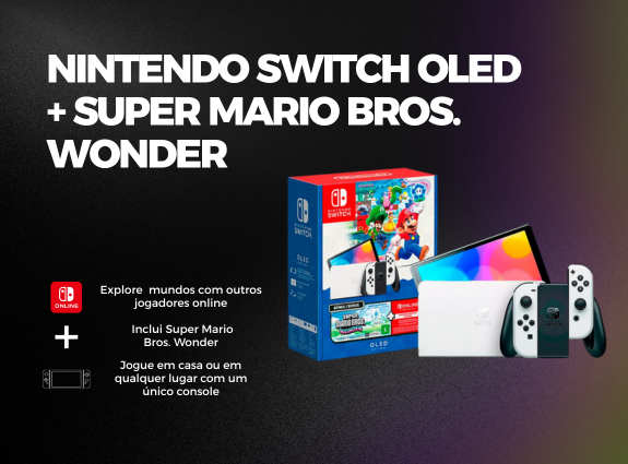 Console Nintendo™ Switch OLED + Mario Wonder + 3 Meses de NSO - Imagem 5